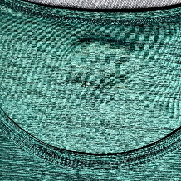 32 Degrees Aqua/Teal Heathered Athletic Scoop Neck T-Shirt - Size Small - Picture 6 of 8